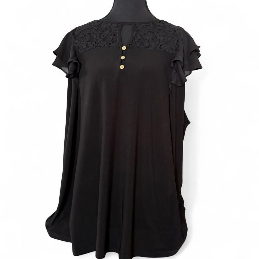 Anne-klein Women's Black Blouse